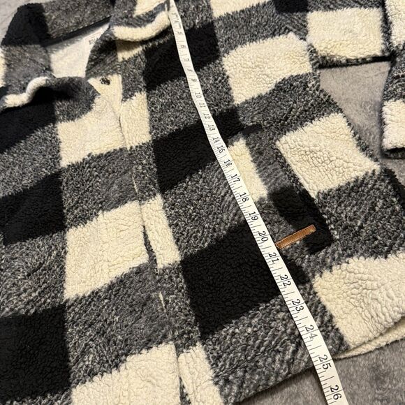 Billabong Women’s Cozy Days Fleece Jacket Button Up Size M - Picture 6 of 7
